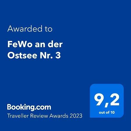 Apartment An Der Ostsee Nr. 3 *